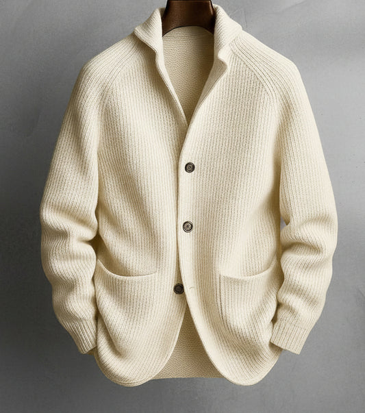 Luca™ | Cárdigan de punto con cuello chal y botones - Nuovo&CO