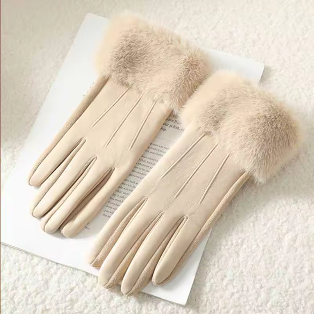Luxe Fur Cuff™ | Guantes de ecopiel con puño de pelo - Nuovo&CO