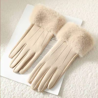 Luxe Fur Cuff™ | Guantes de ecopiel con puño de pelo - Nuovo&CO