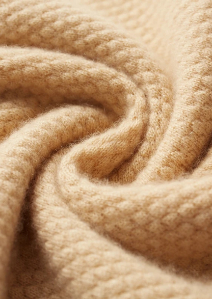 PREMIUM CASHMERE TWO-TONE POLO
