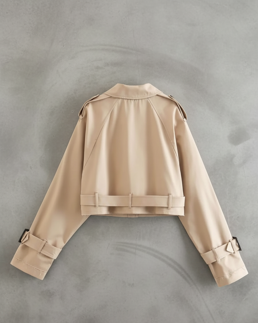 Arenisca™| Trench corto elegante para mujer - Nuovo&CO