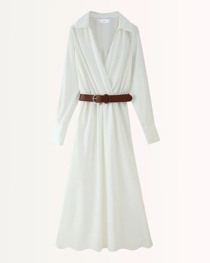 Mykonos™ | Vestido midi elegante de algodón – estilo mediterráneo - Nuovo&CO