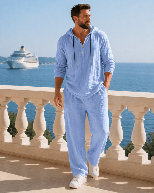 Capri™ · Conjunto lino con capucha para hombre - Nuovo&CO