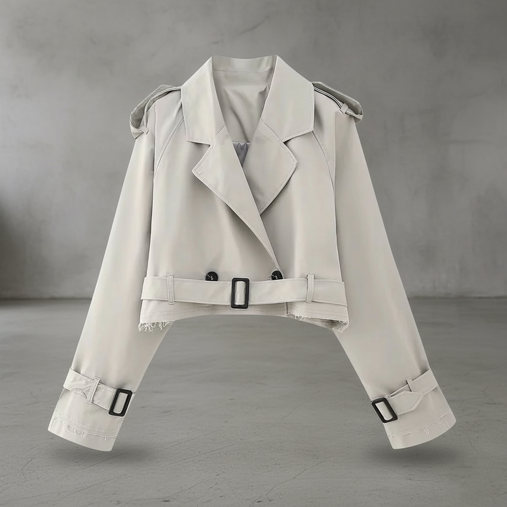 Arenisca™| Trench corto elegante para mujer - Nuovo&CO