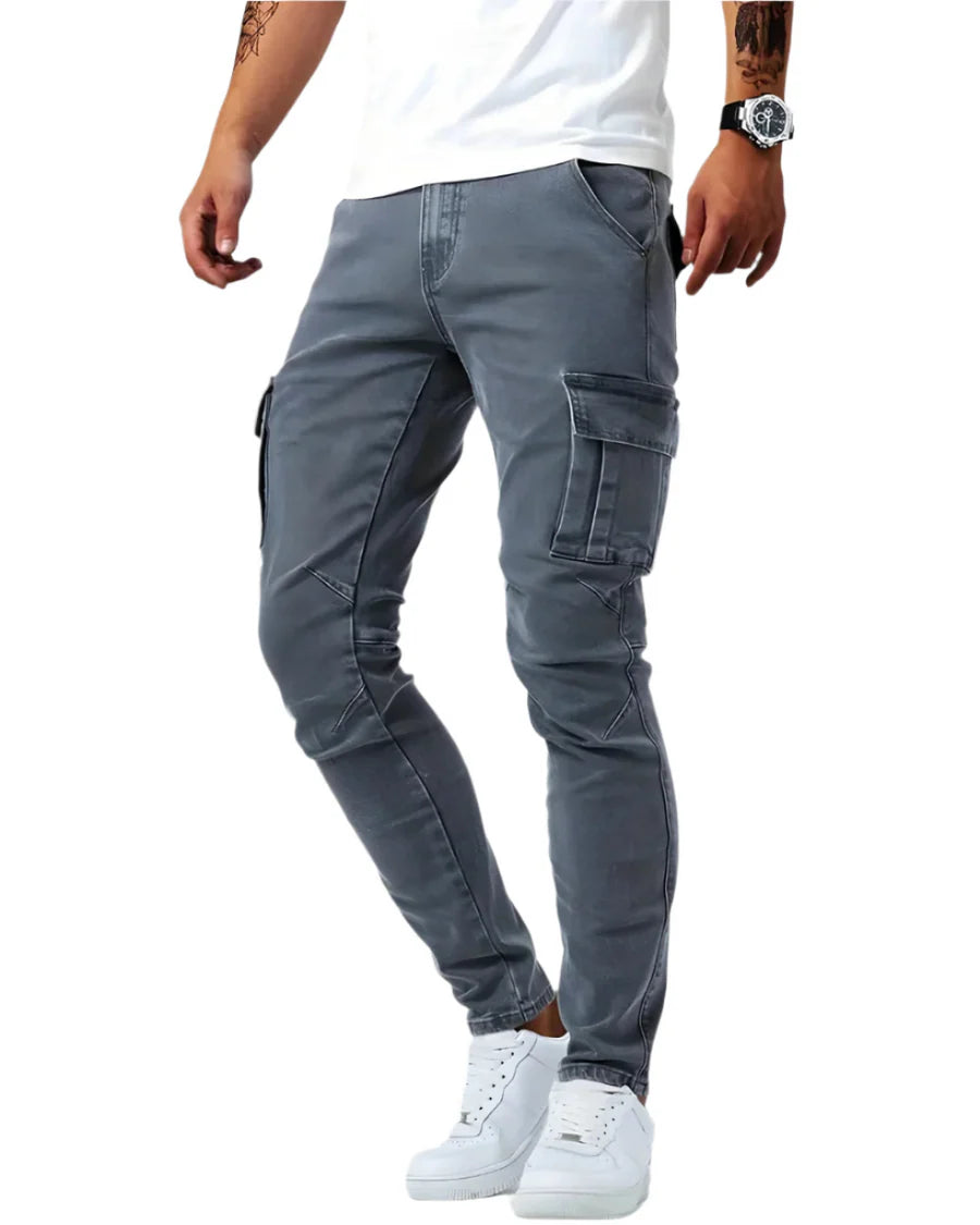 Dario | Pantalones cargo stretch de corte moderno - Nuovo&CO