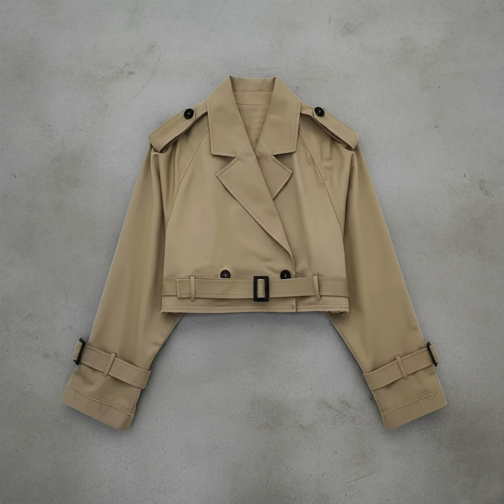 Arenisca™| Trench corto elegante para mujer - Nuovo&CO