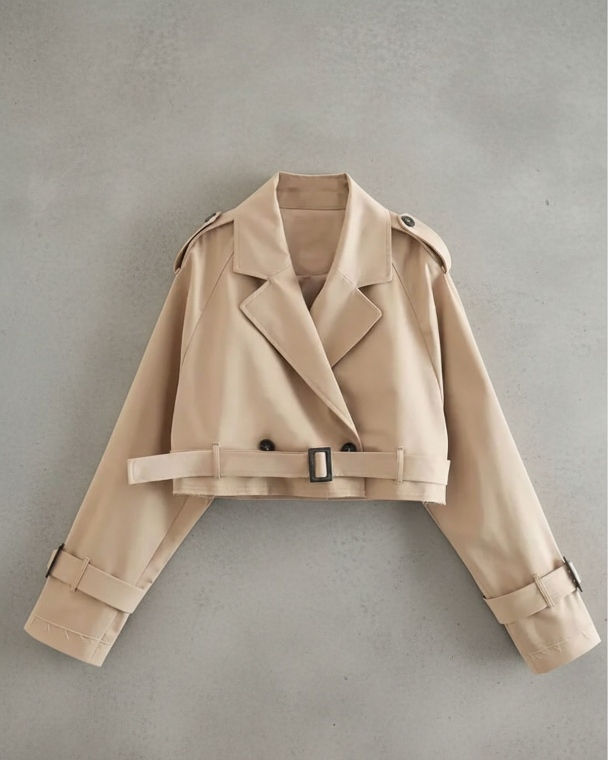 Arenisca™| Trench corto elegante para mujer - Nuovo&CO