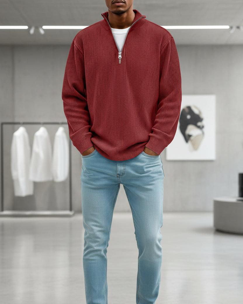 Mancini™ | Jersey de Punto Suave con Cuello Redondo - Nuovo&CO