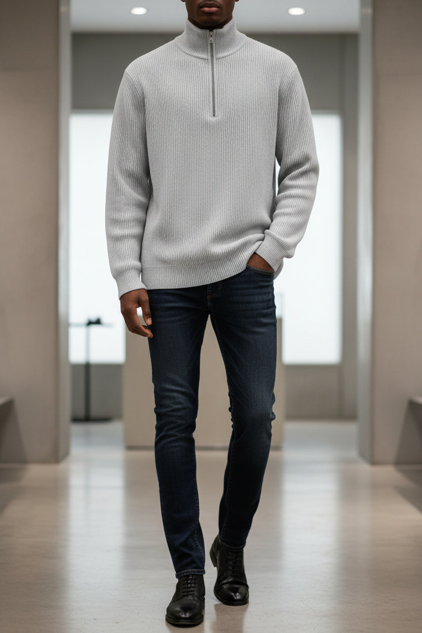 Mancini™ | Jersey de Punto Suave con Cuello Redondo - Nuovo&CO