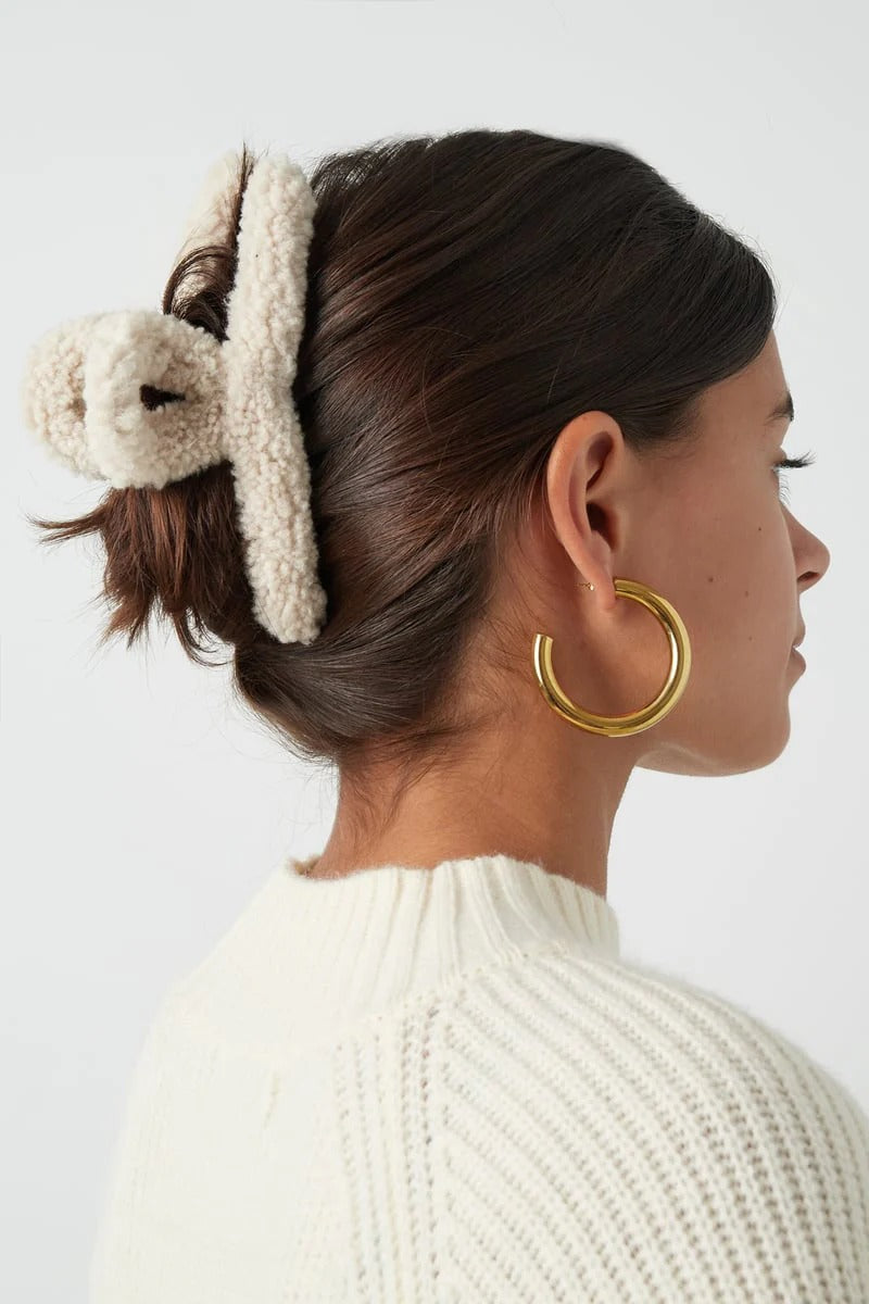 Fluffy™ | Pinza de pelo con textura de peluche