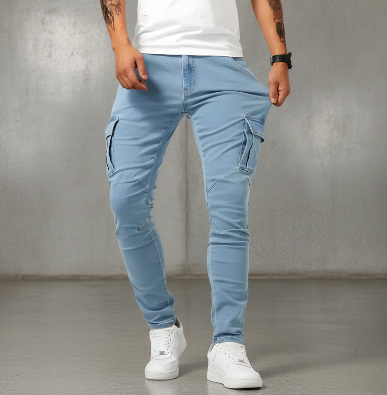 Dario | Pantalones cargo stretch de corte moderno - Nuovo&CO