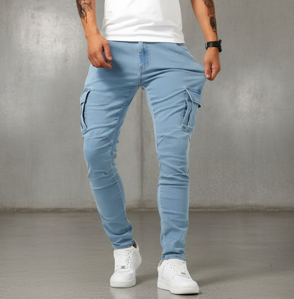 Dario | Pantalones cargo stretch de corte moderno - Nuovo&CO