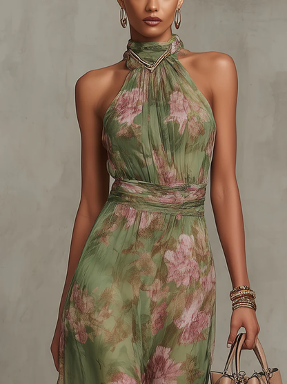 Sophie | Elegantes Sommerkleid mit Blumenmuster