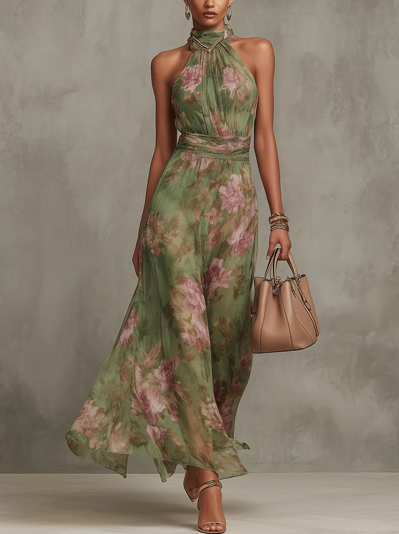 Sophie | Elegantes Sommerkleid mit Blumenmuster