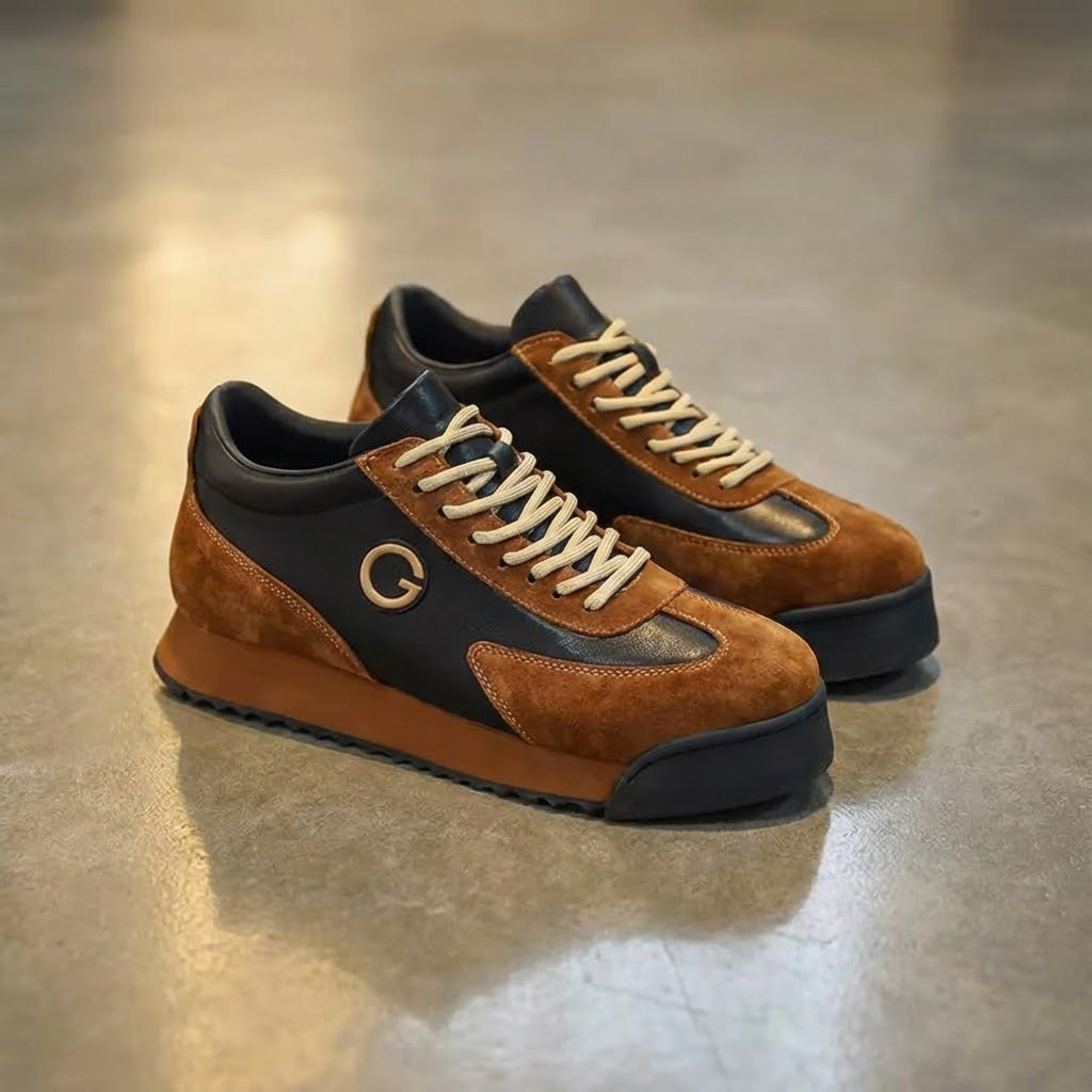 Giorgio™ | Sneakers de piel y ante bicolor estilo urbano - Nuovo&CO