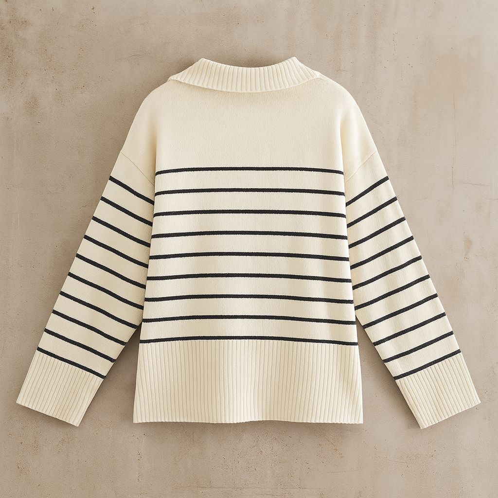 Riviera™ | Jersey marinero a rayas con cremallera - Nuovo&CO