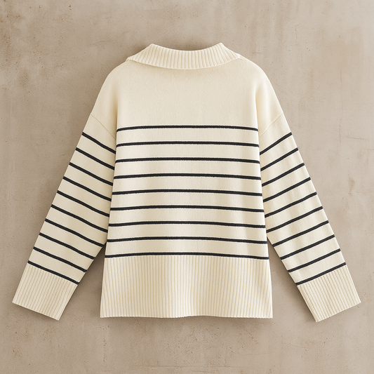 Riviera™ | Jersey marinero a rayas con cremallera - Nuovo&CO