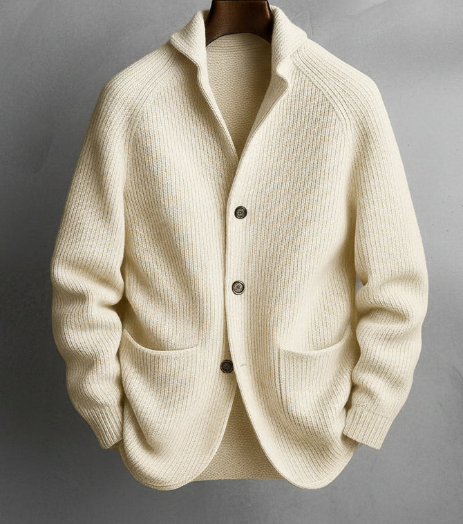 Luca™ | Cárdigan de punto con cuello chal y botones - Nuovo&CO