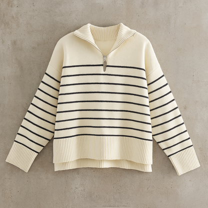 Riviera™ | Jersey marinero a rayas con cremallera - Nuovo&CO