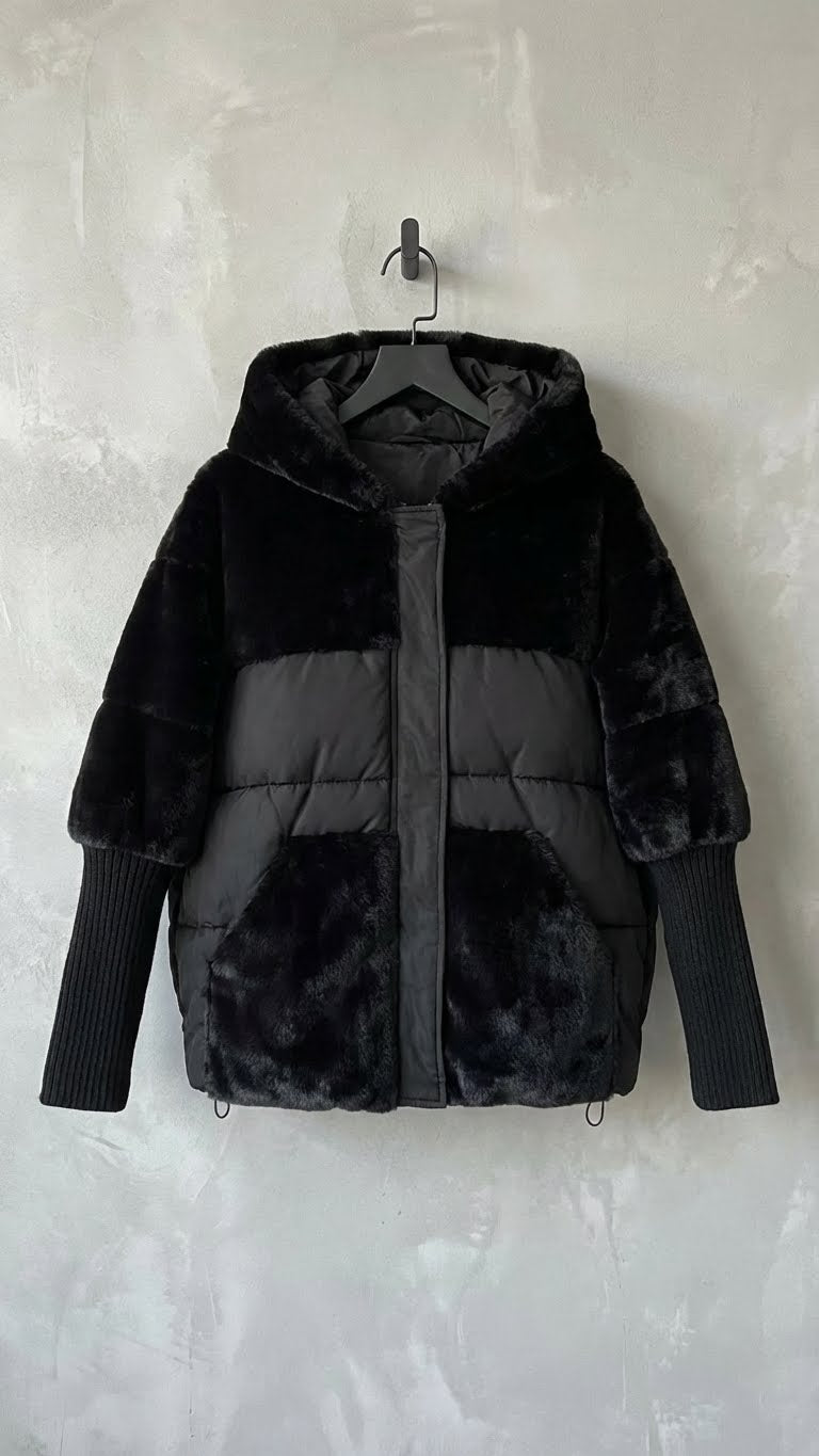 Camilla™ | Chaqueta acolchada con capucha y textura suave - Nuovo&CO