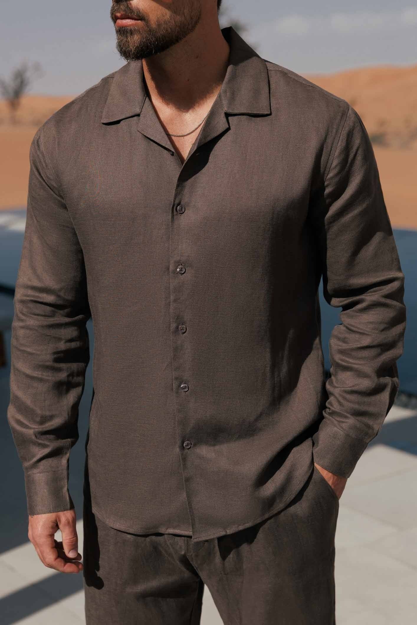 Nápoli™ · Camisa de lino manga larga - Nuovo&CO