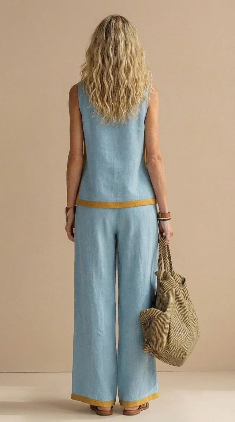 Fiorella™ | Conjunto ligero de lino y algodón - Nuovo&CO