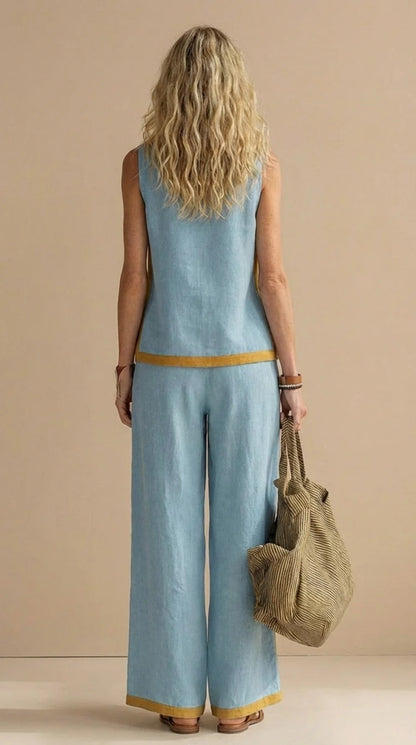 Fiorella™ | Conjunto ligero de lino y algodón - Nuovo&CO