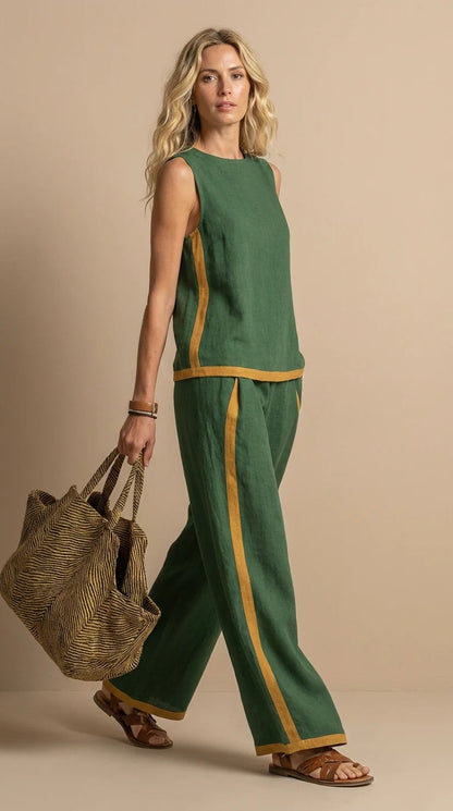 Fiorella™ | Conjunto ligero de lino y algodón - Nuovo&CO