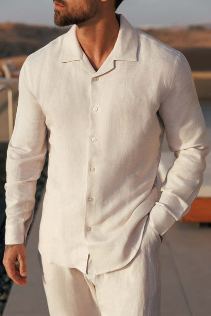 Nápoli™ · Camisa de lino manga larga - Nuovo&CO
