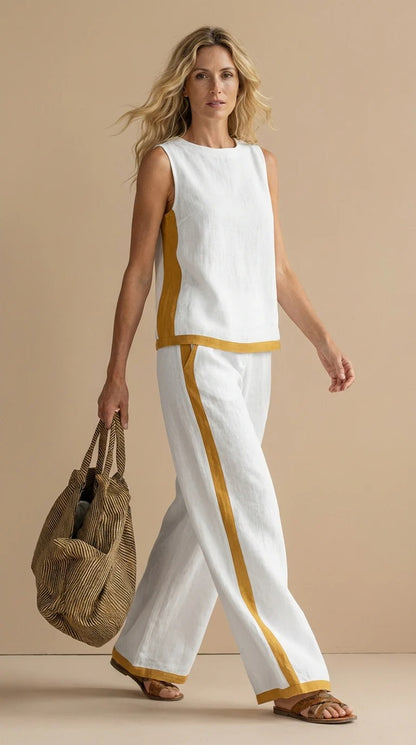 Fiorella™ | Conjunto ligero de lino y algodón - Nuovo&CO