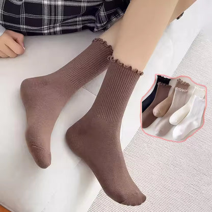 Cellini™ | Calcetines de Algodón Premium con Borde Rizado (Pack de 4) - Nuovo&CO