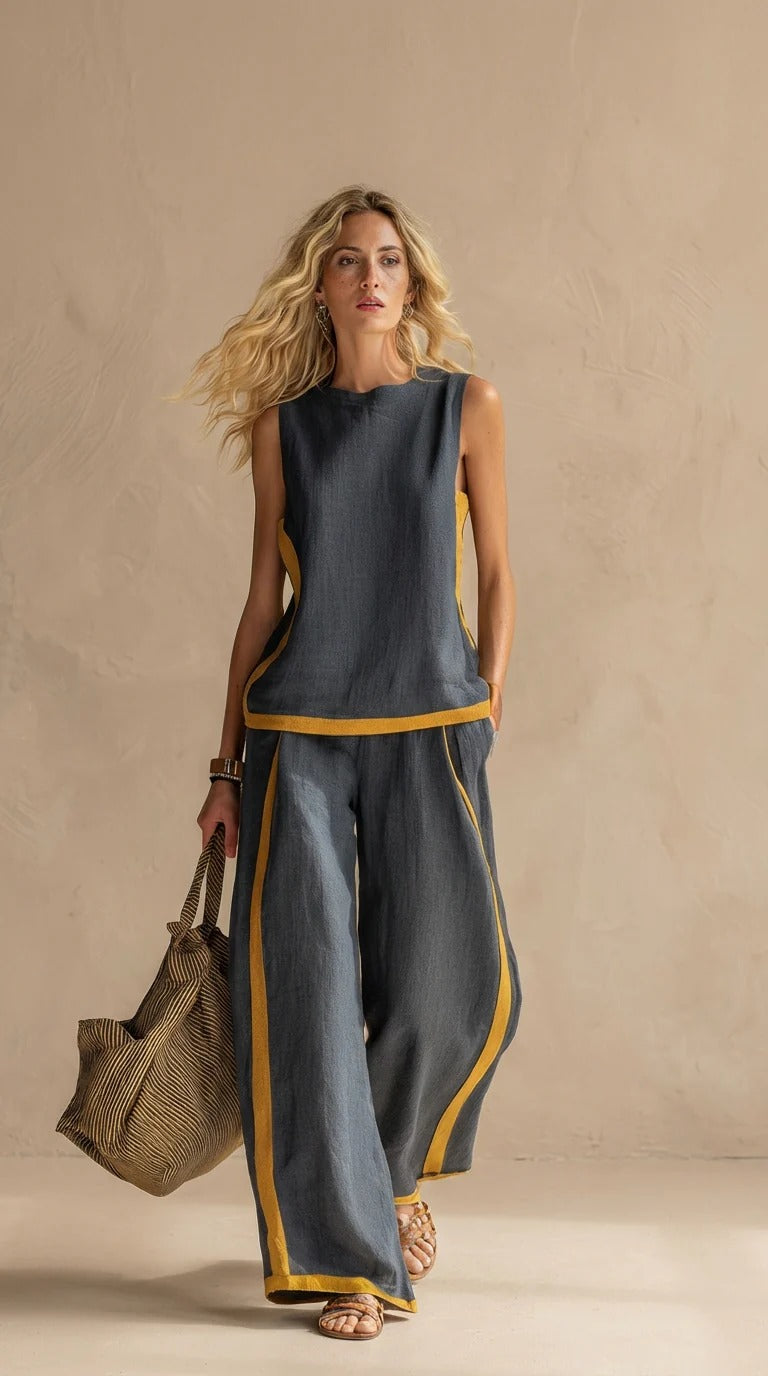 Fiorella™ | Conjunto ligero de lino y algodón - Nuovo&CO