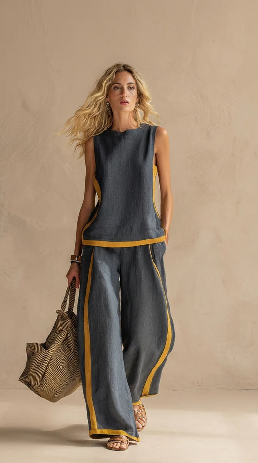 Fiorella™ | Conjunto ligero de lino y algodón - Nuovo&CO