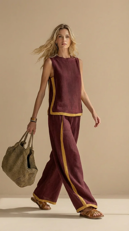 Fiorella™ | Conjunto ligero de lino y algodón - Nuovo&CO