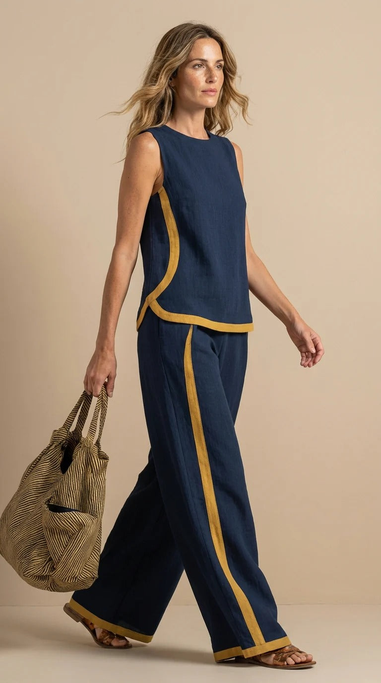 Fiorella™ | Conjunto ligero de lino y algodón - Nuovo&CO