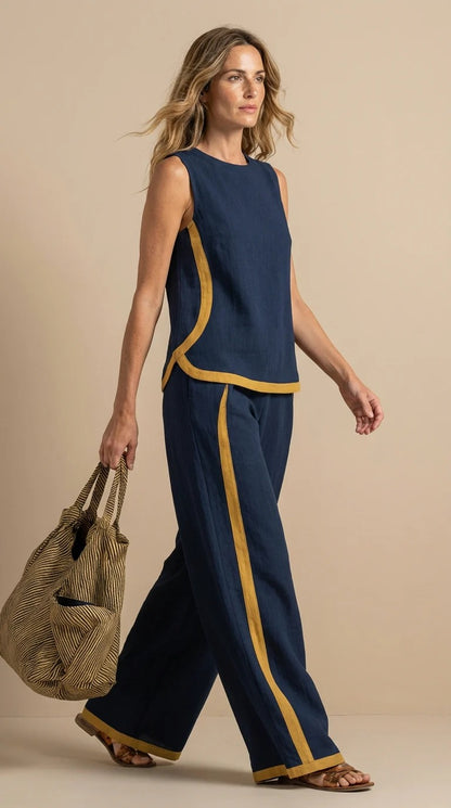 Fiorella™ | Conjunto ligero de lino y algodón - Nuovo&CO