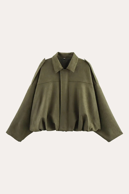 Cazadora Bomber Soft | Bomber ligera con cuello subido y acabado premium