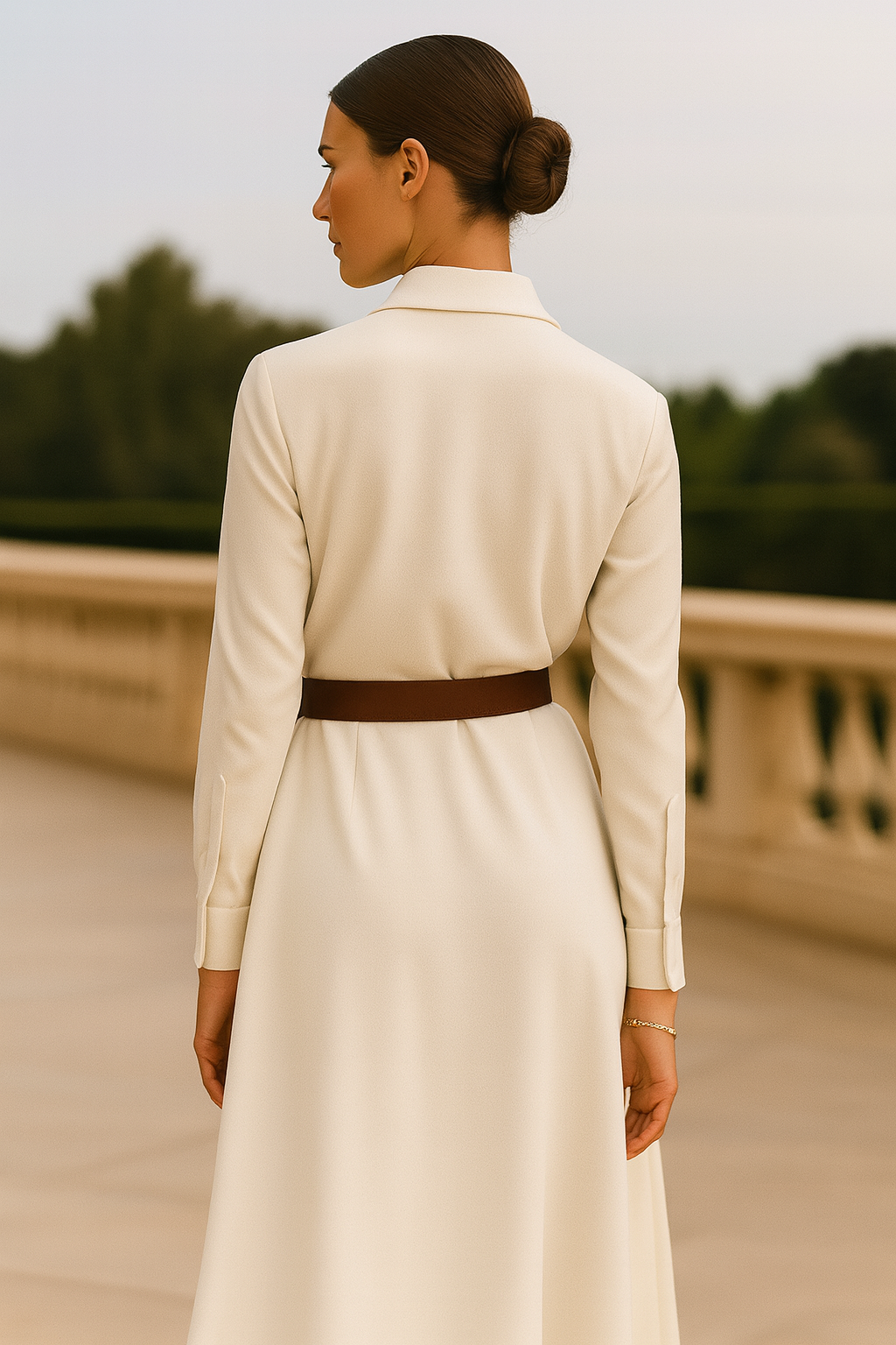 Mykonos™ | Vestido midi elegante de algodón – estilo mediterráneo - Nuovo&CO