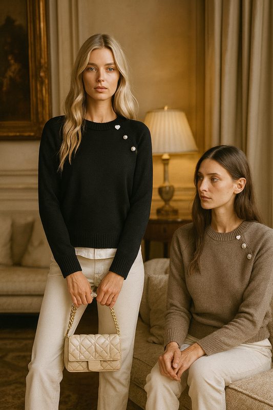 Elsa Jersey Elegante | Algodón Premium y Detalles Chic