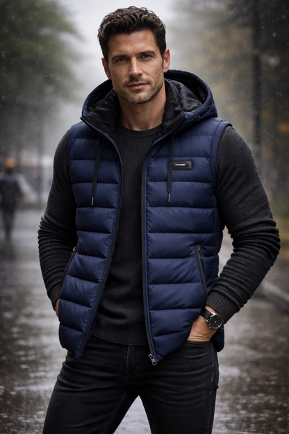 Alvaro™ | Chaleco térmico acolchado con capucha