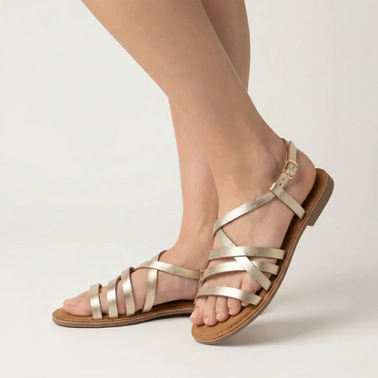Tessa™ · Sandalia slingback de tiras de cuero - Nuovo&CO