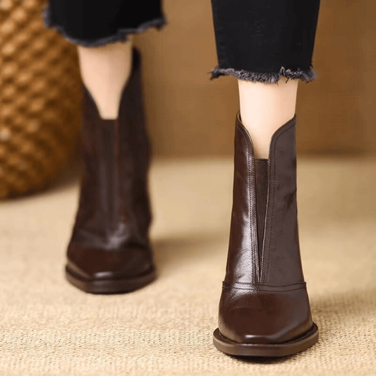 Claudia | Botins de Luxo com Tacão Médio